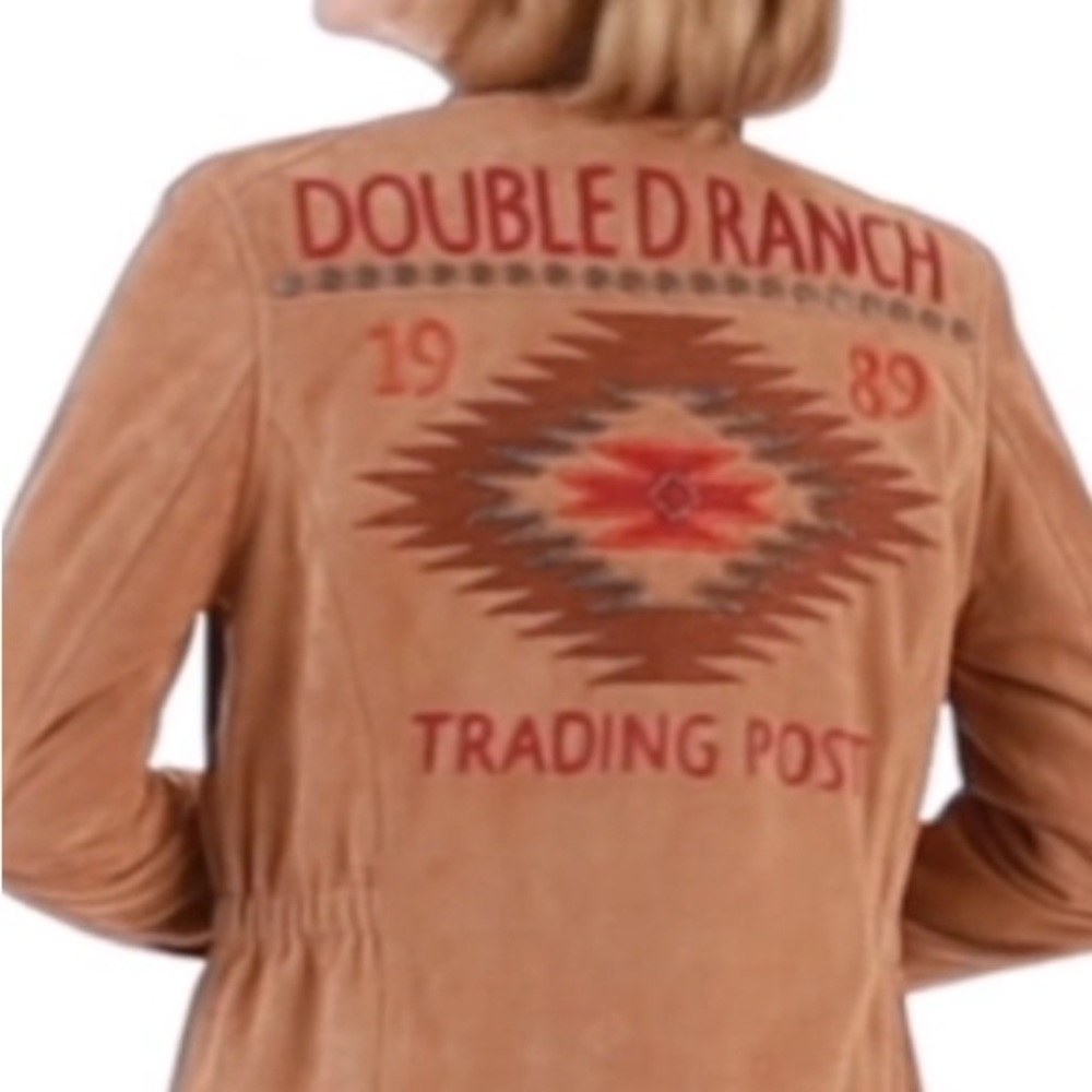 Double D Ranch Desert Valley Trading Leather Jacket embroidered beaded RTL $1095